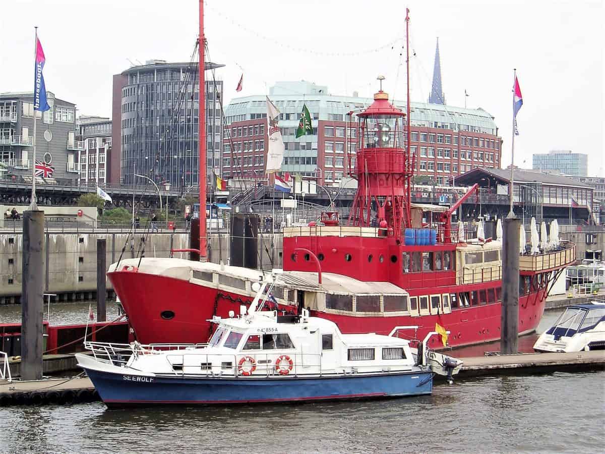 Feuerschiff Ort der 10-Jahre-Greeter Feier