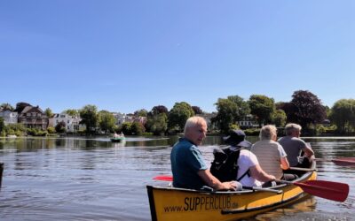 Fantastische Kanutour auf den Alsterkanälen